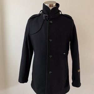 G-STAR RAW Men's New Garber Wool Trench Pea Coat